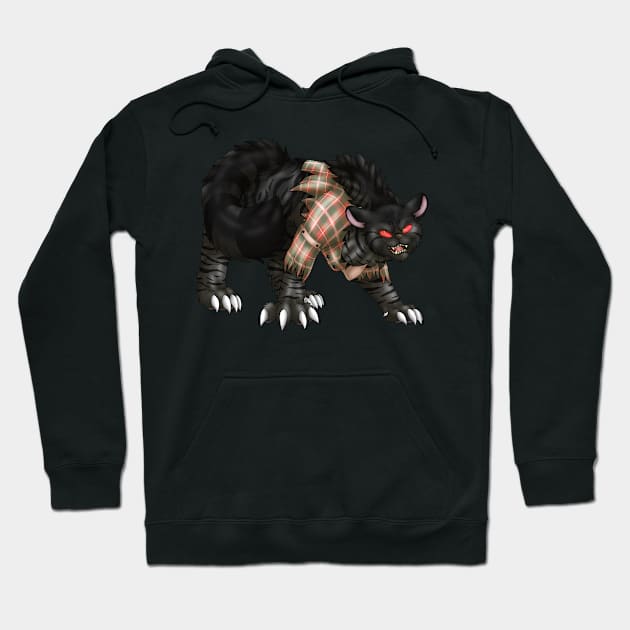 WereCat: Black Tabby Hoodie by spyroid101